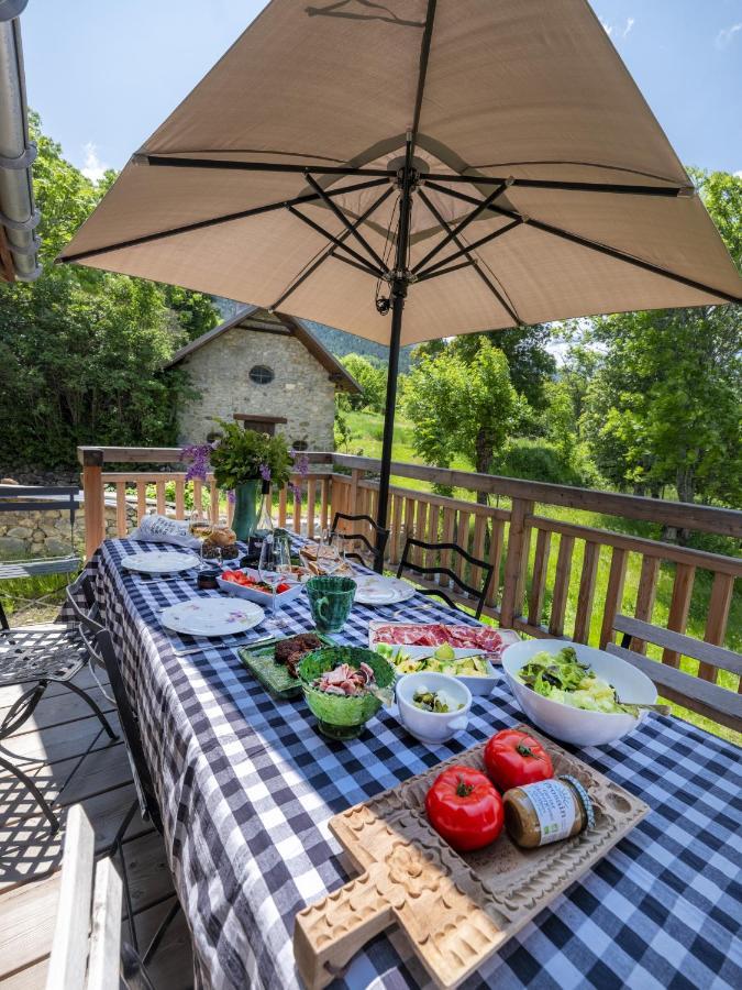 Superbe Ferme Renovee En Chalet De Luxe En Pleine Nature Barcelonnette Eksteriør billede