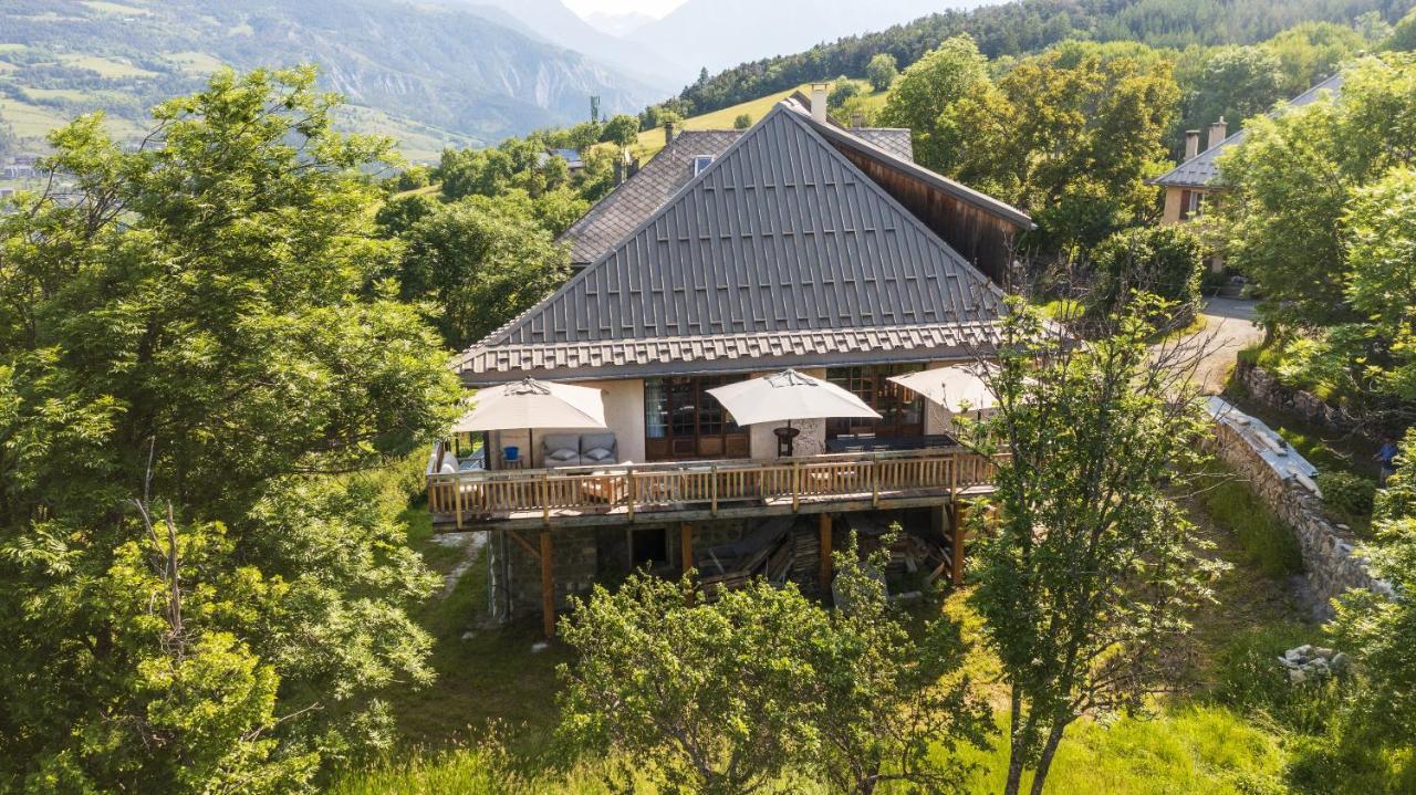 Superbe Ferme Renovee En Chalet De Luxe En Pleine Nature Barcelonnette Eksteriør billede