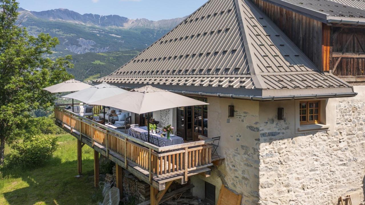 Superbe Ferme Renovee En Chalet De Luxe En Pleine Nature Barcelonnette Eksteriør billede